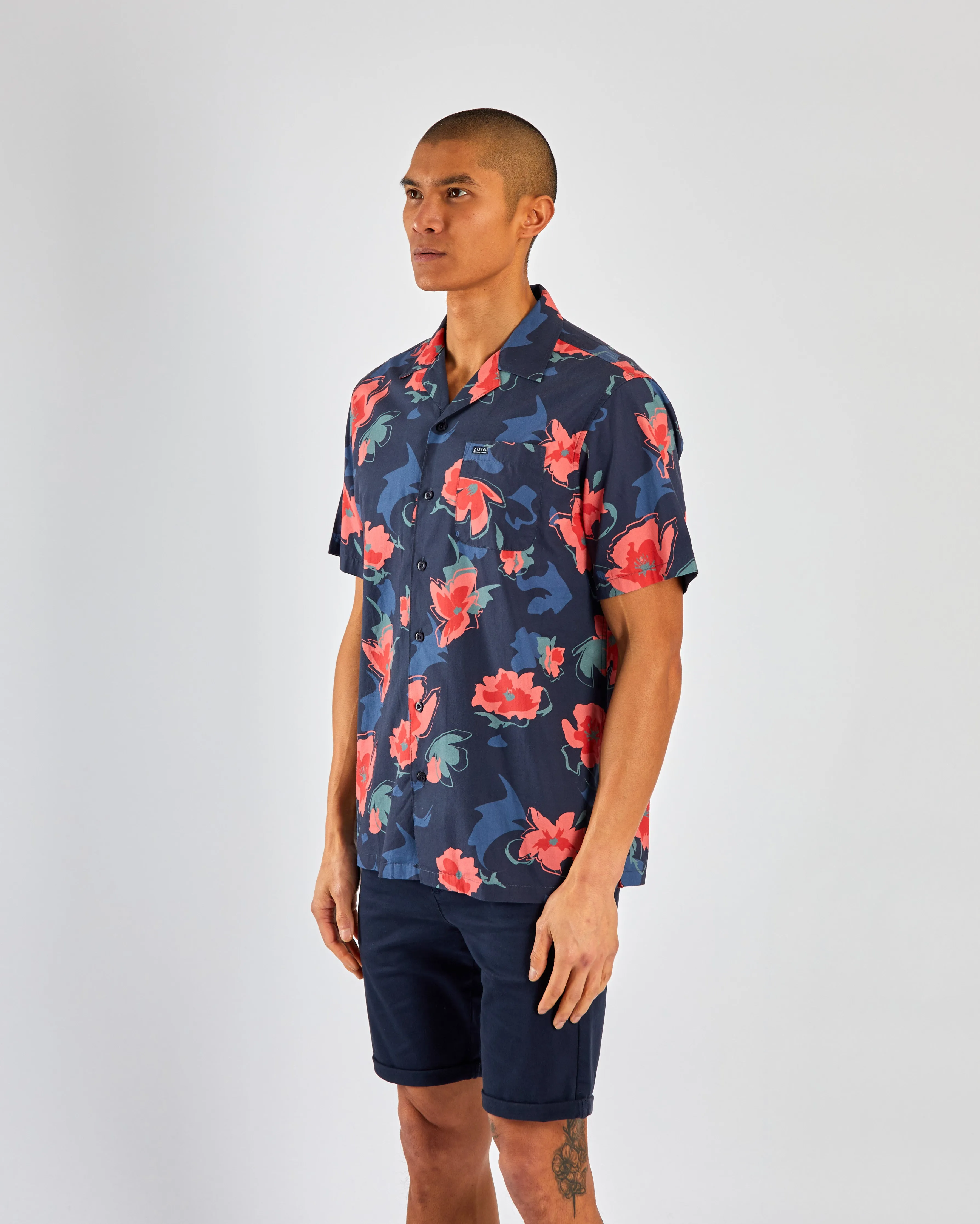 Kiefer SS Shirt Navy Print