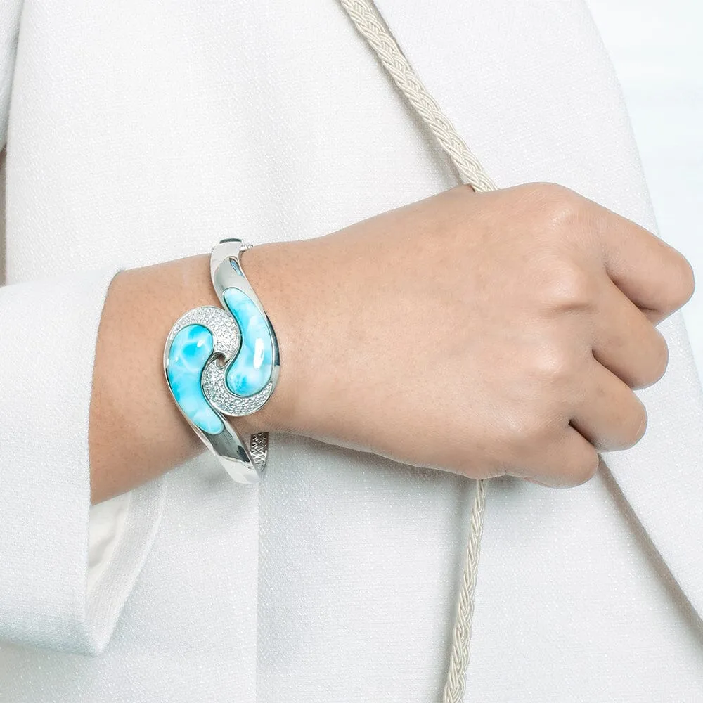 Larimar Eternal Wave Bangle