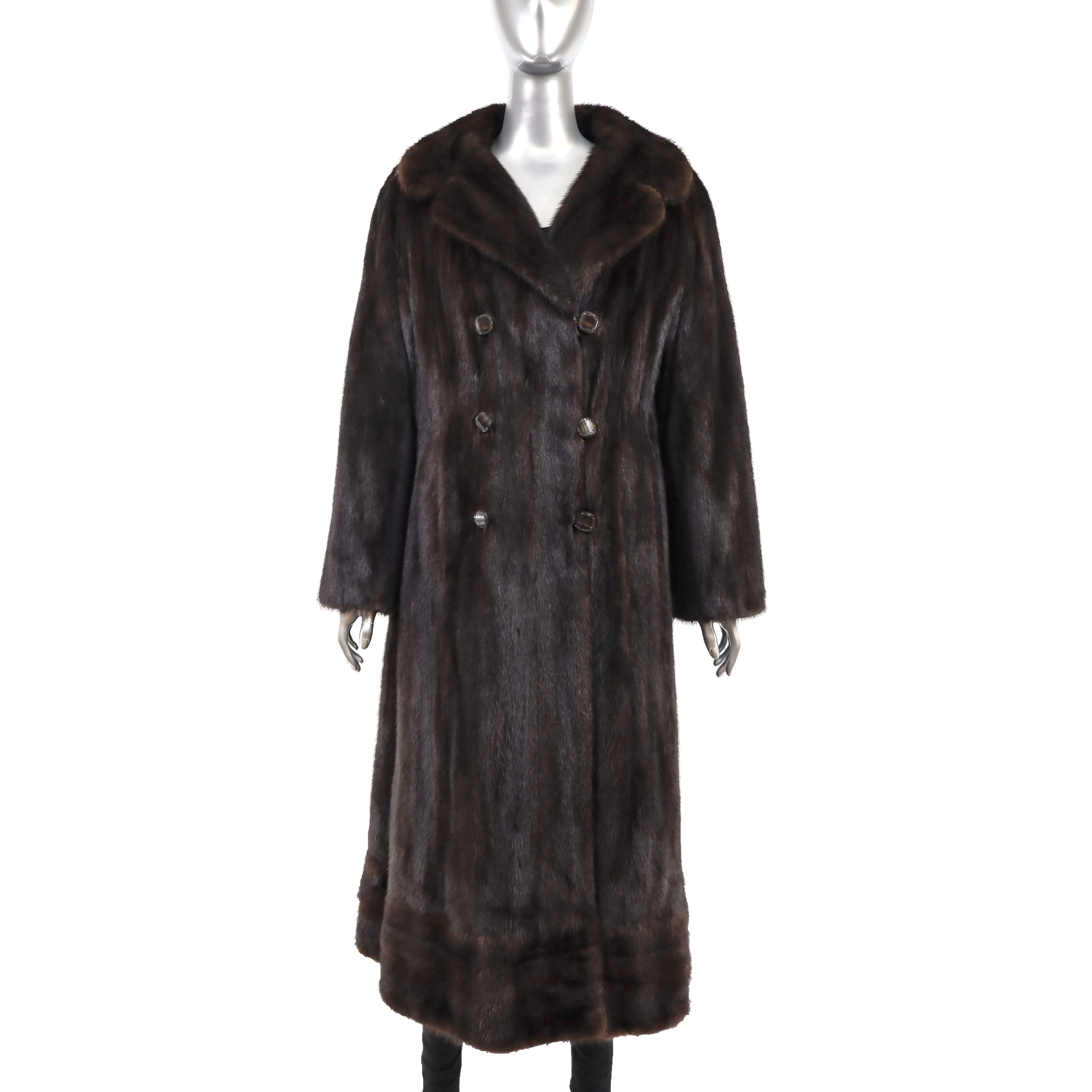 Mahogany Mink Coat- Size M