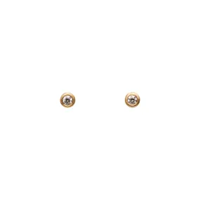 Marian Maurer 18k Teeny 3 pt. Diamond Stud Earrings