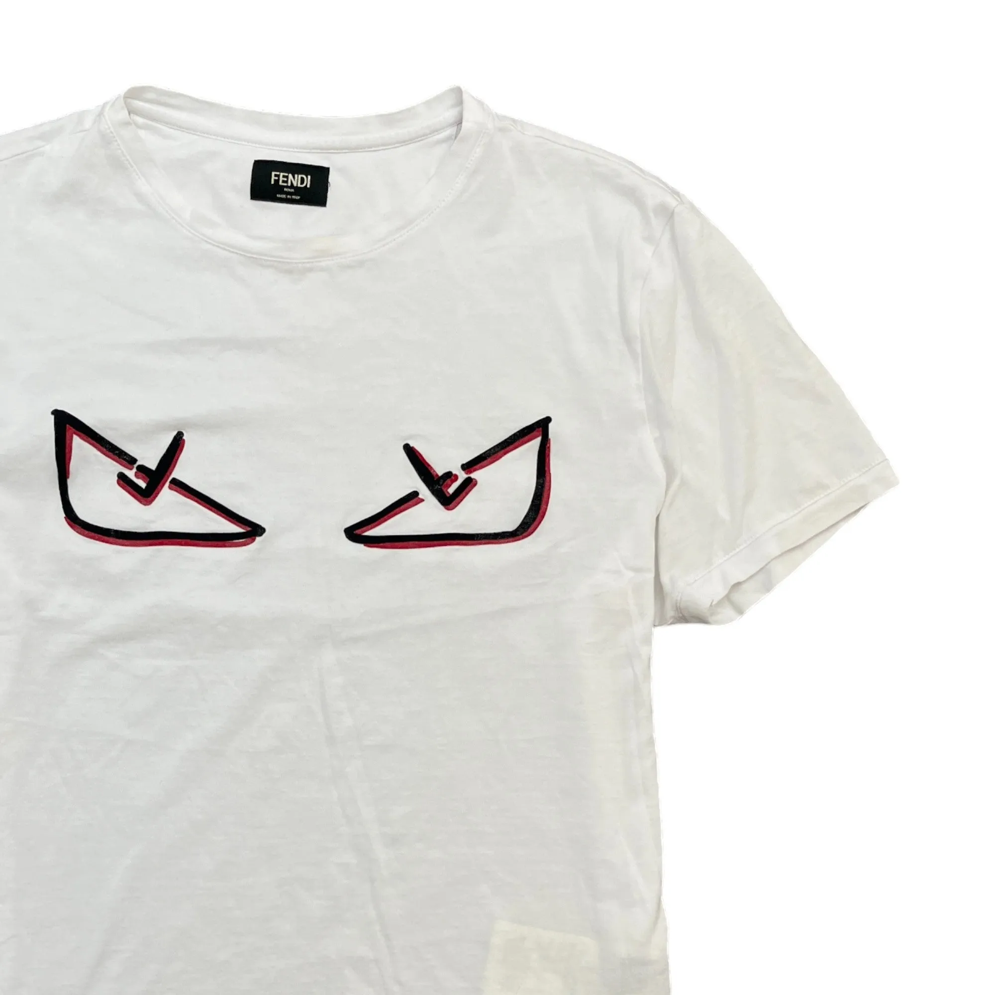 Men's Monster Eye T-Shirt White Size M