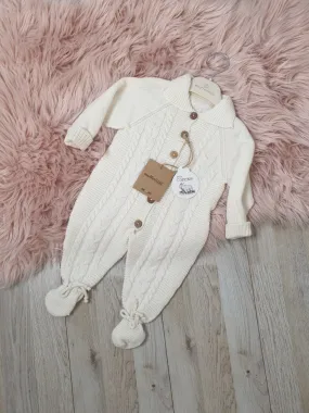 Muffinandco- Baby Strick-Overall-Creme -3104