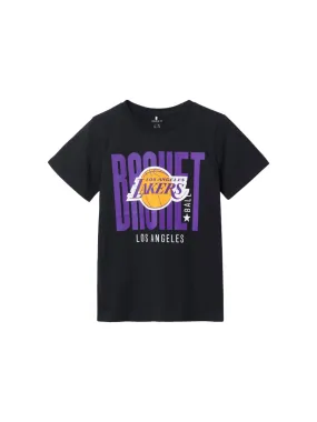 name it short sleeve t-shirt for boys Los Angeles Lakers 13225950 black 