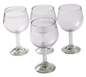 Natural Handcrafted Wine Goblet - 16 oz - Set of 4