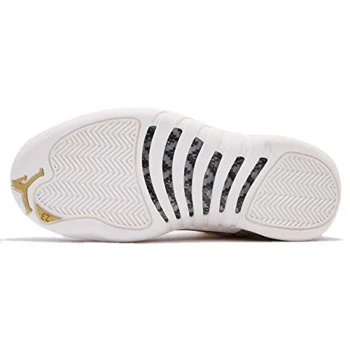 Nike Air Jordan 12 Retro Women's Shoes Vachetta Nike Gold Sneakers