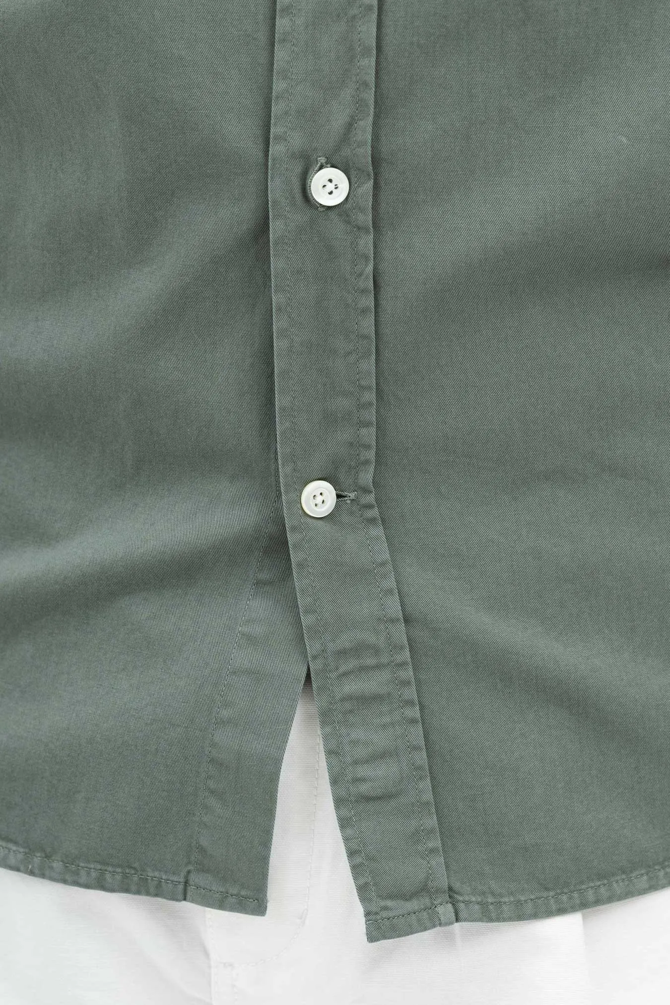 Norse Projects Anton Light Twill Shirt in Dried Sage Green