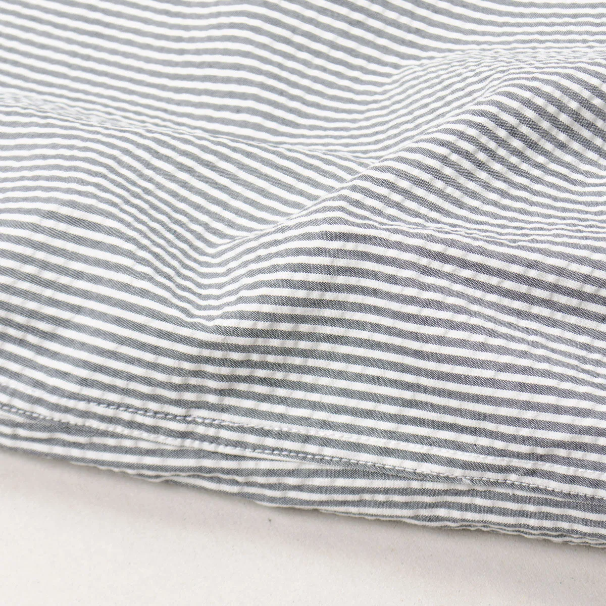 Norse Projects - Osvald Seersucker Shirt - Navy Stripe