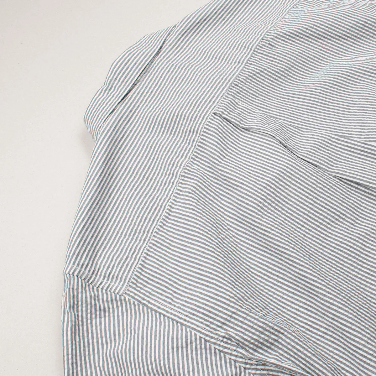 Norse Projects - Osvald Seersucker Shirt - Navy Stripe