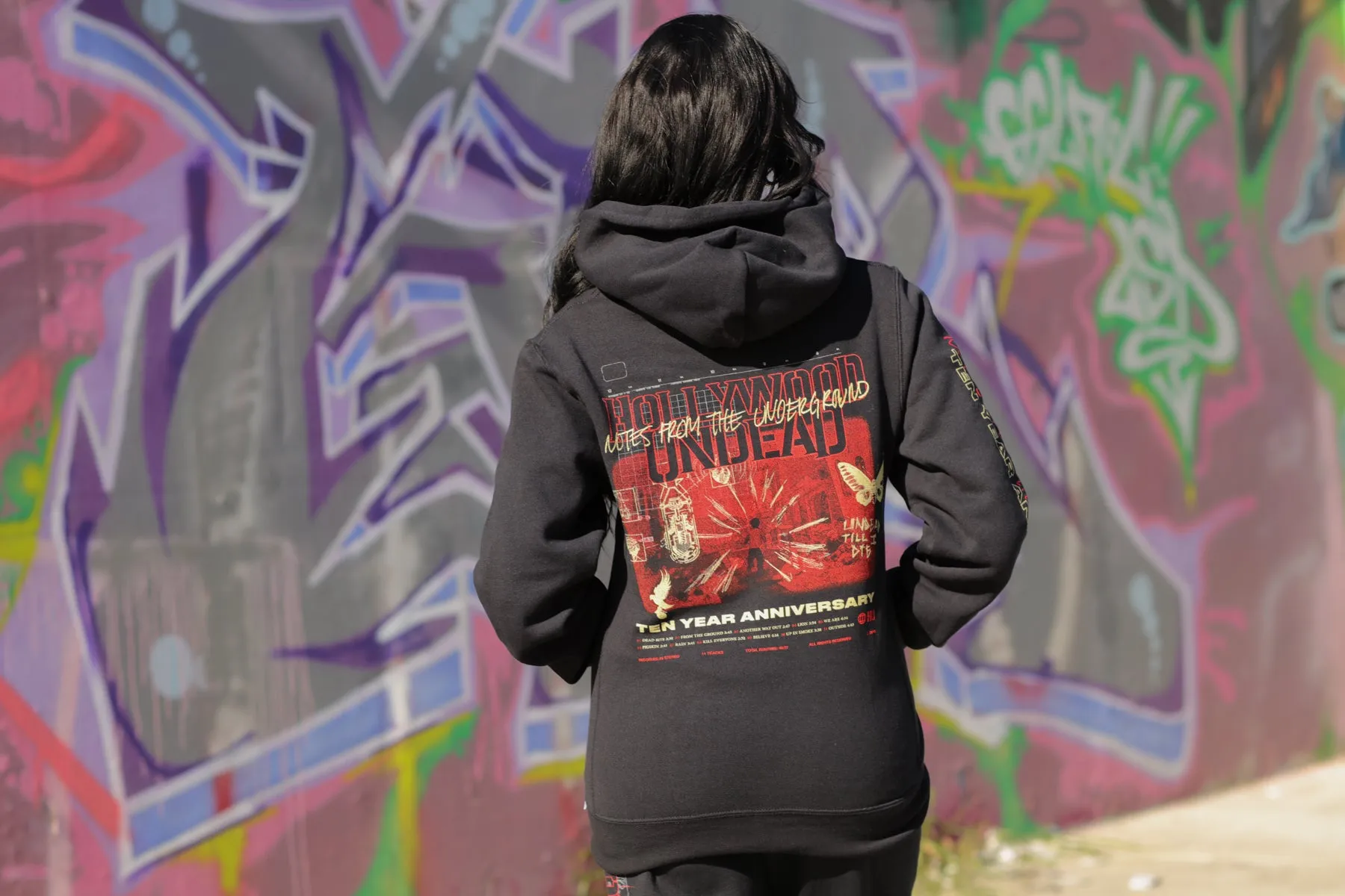 Notes From The Underground 10-Year Anniv. Pullover Hoodie (Black)