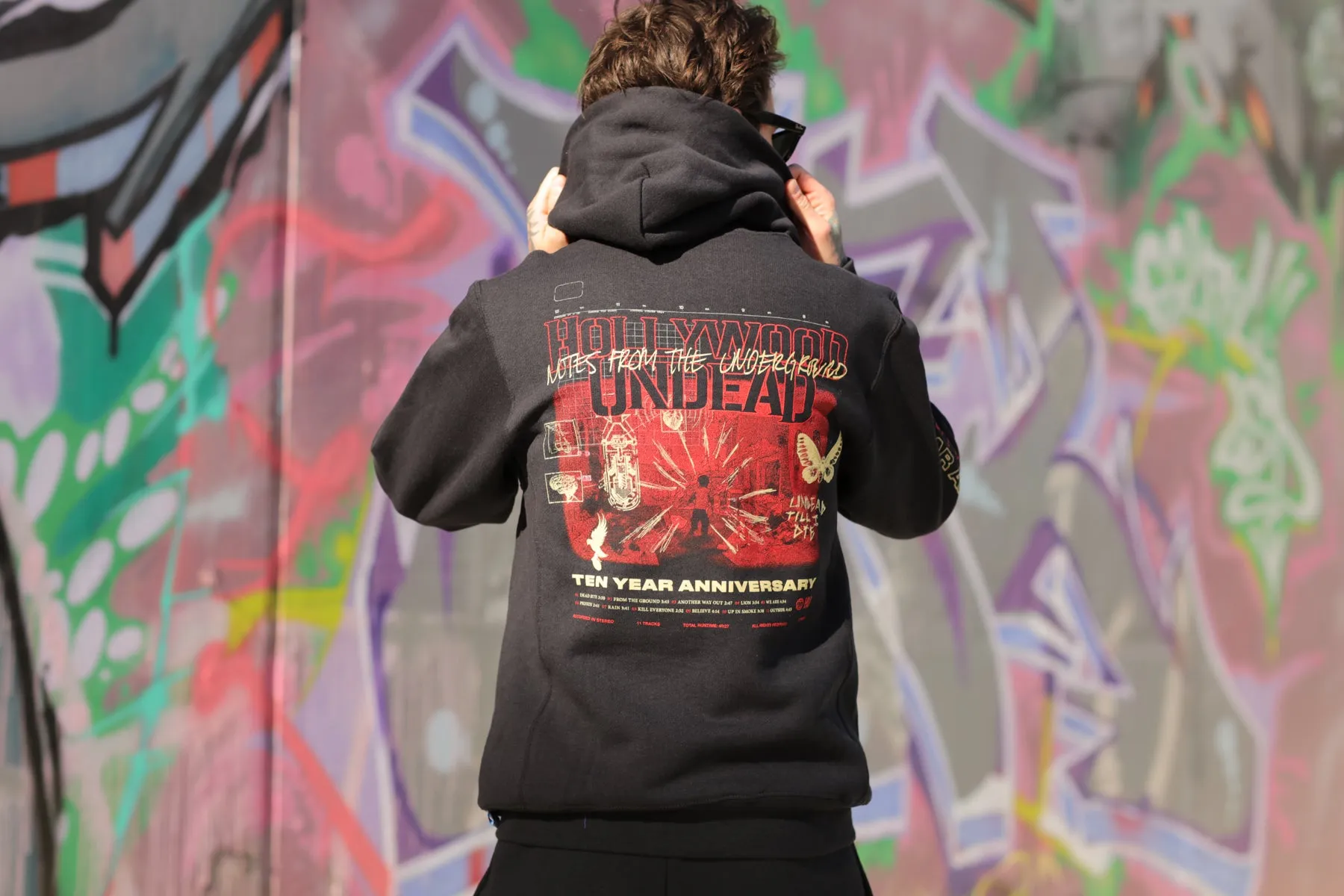 Notes From The Underground 10-Year Anniv. Pullover Hoodie (Black)