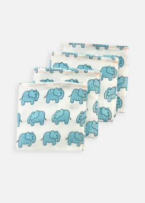 Organic Cloth Baby Wipe - Haathi March