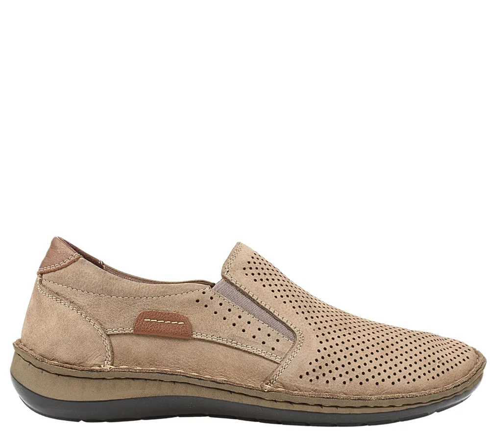 Pantofi casual, barbati, GORETTI, B36-9505 bej, piele intoarsa