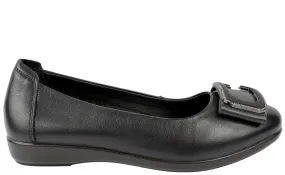 Pantofi casual, dama, FORMAZIONE, 230530 negru, piele naturala