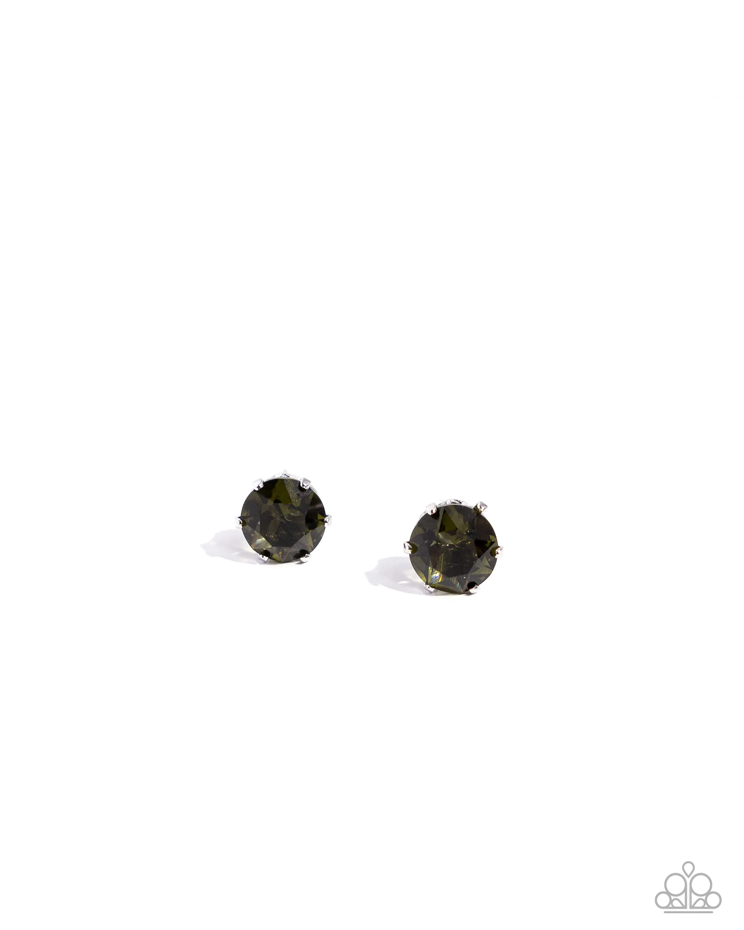 Paparazzi Breathtaking Birthstone Green August 053UC Post Earrings