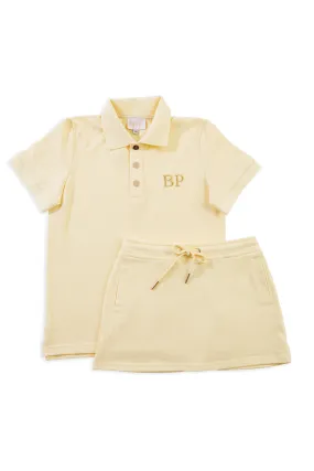 Personalised Children's Skirt & Short Top Set - Yellow