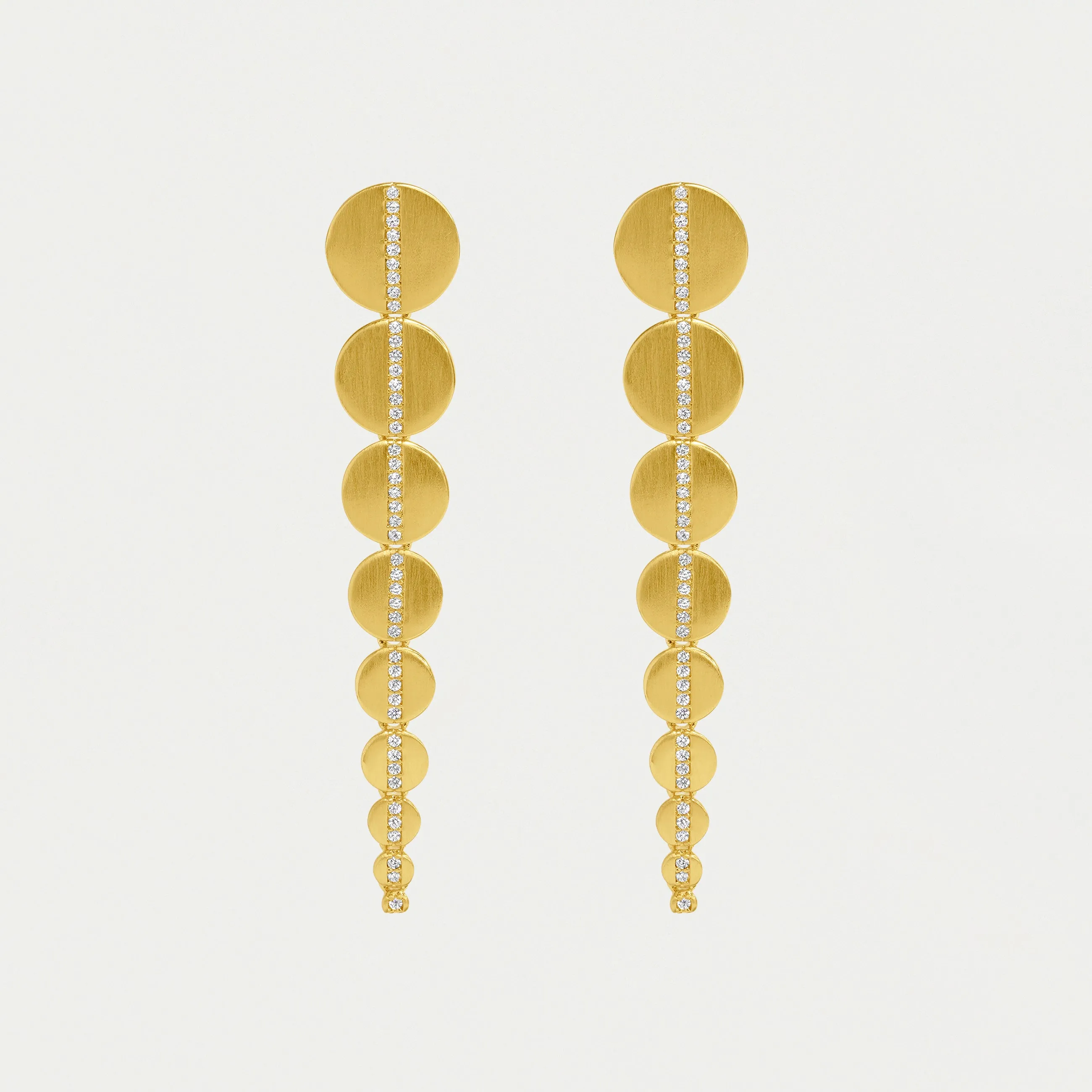 Petit Pavé Statement Drop Earrings