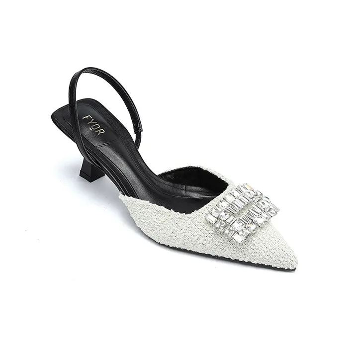 Pumps with Diamante Brooch BB 56