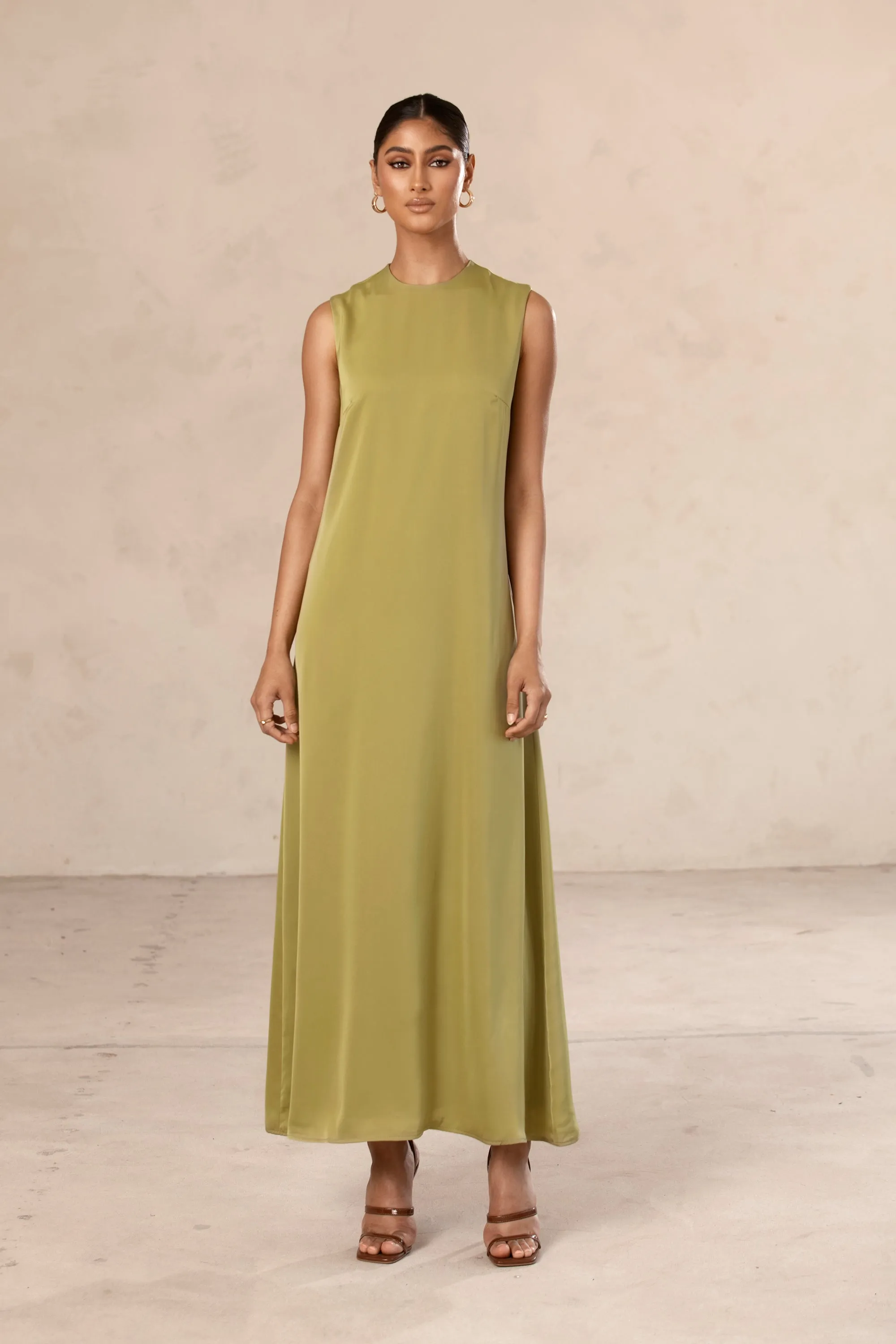 Sadia Sleeveless Maxi Dress & Skirt Set - Cypress Green