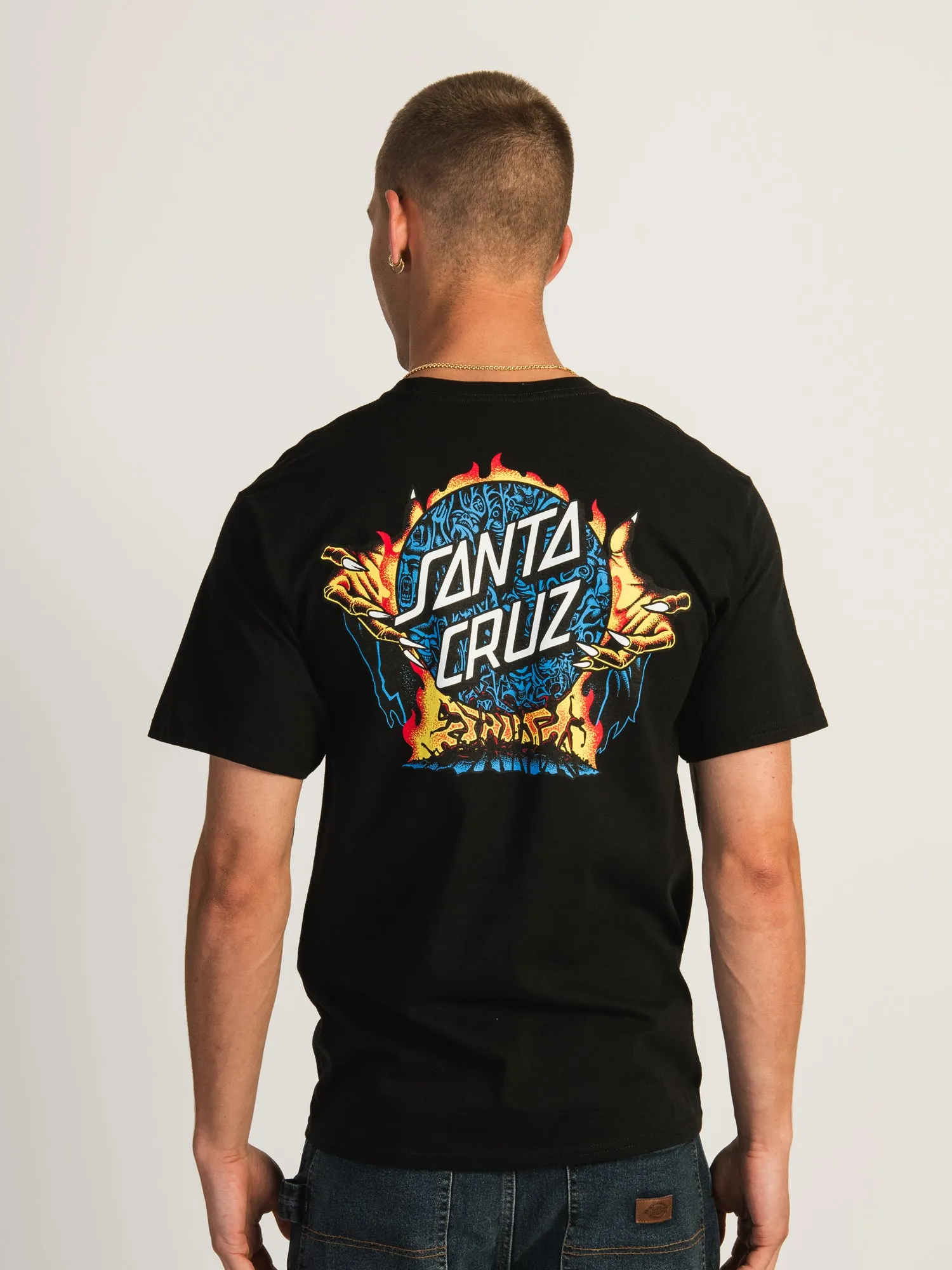 SANTA CRUZ KNOX FIREPIT DOT HEAVYWEIGHT TEE