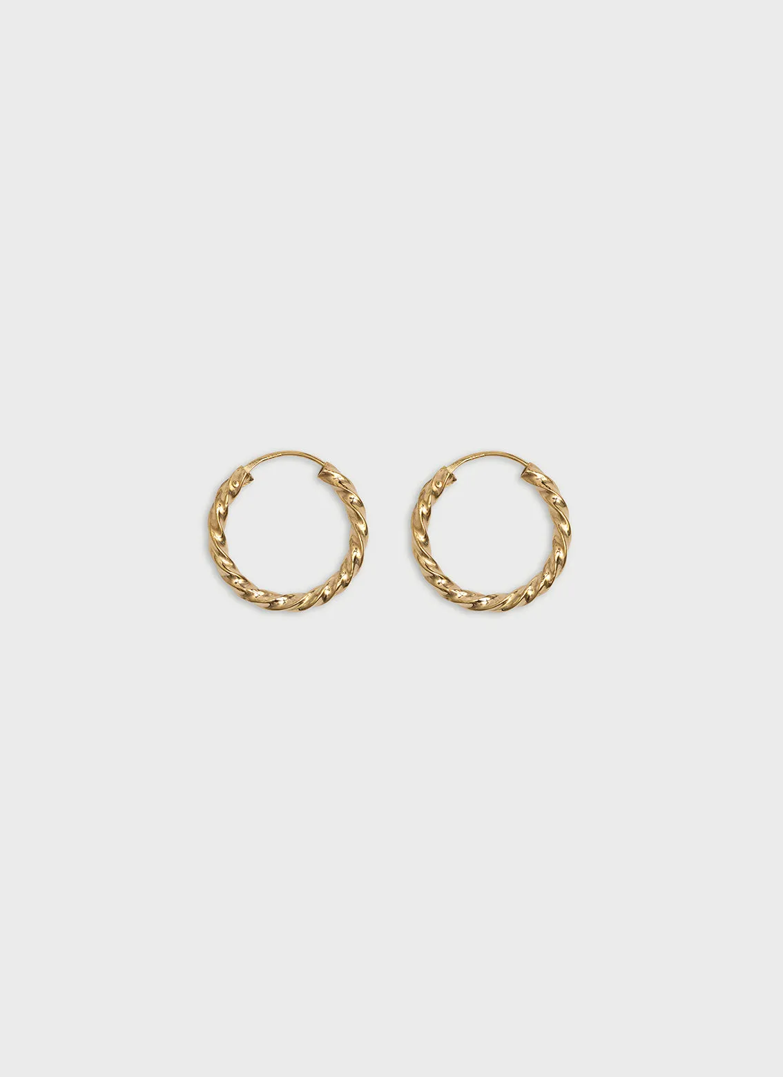 Saray twisted earrings 14k gold