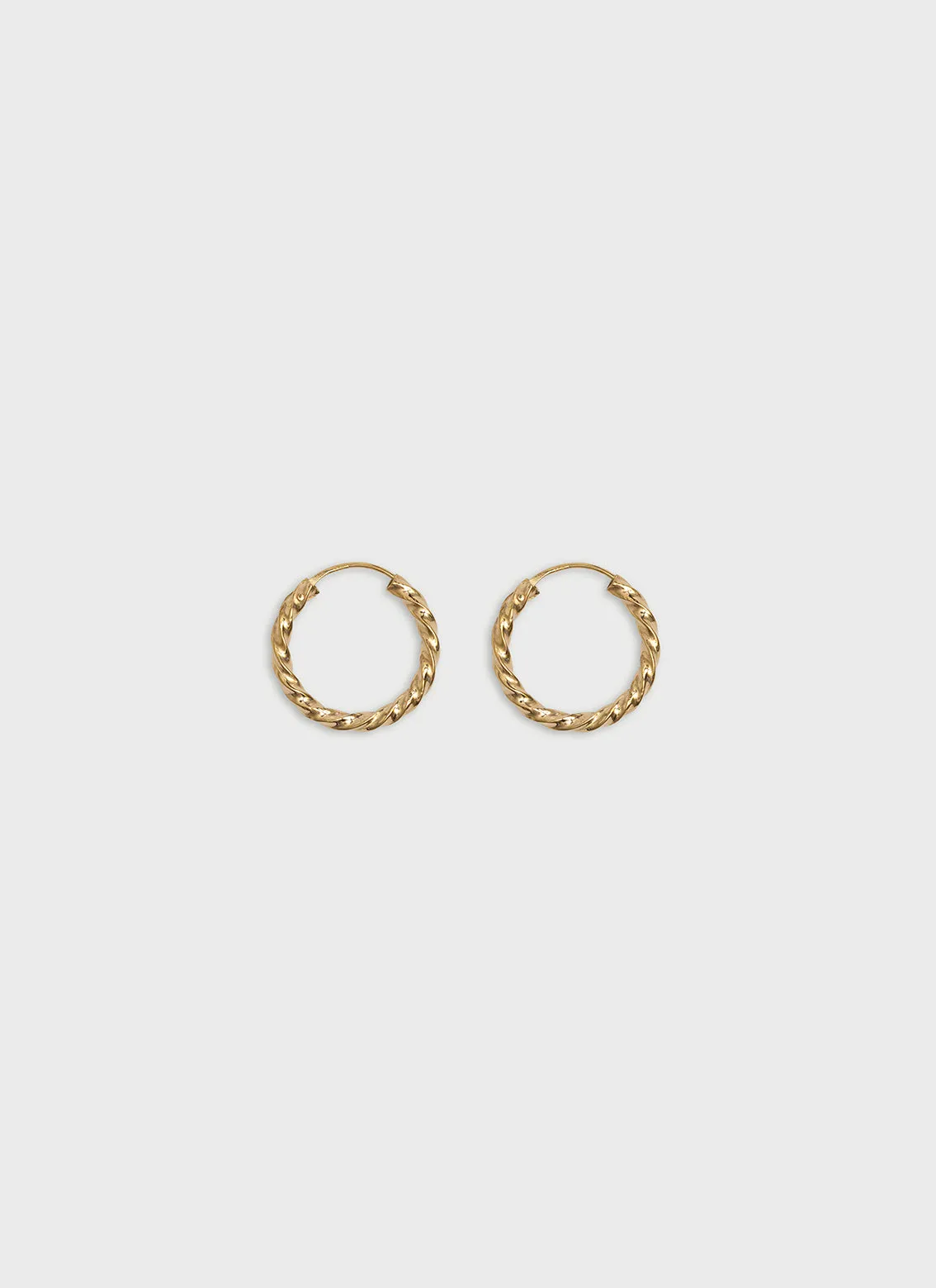 Saray twisted earrings 14k gold