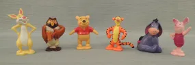 Set of 6 Winnie the Pooh Figures - Very Good Condition