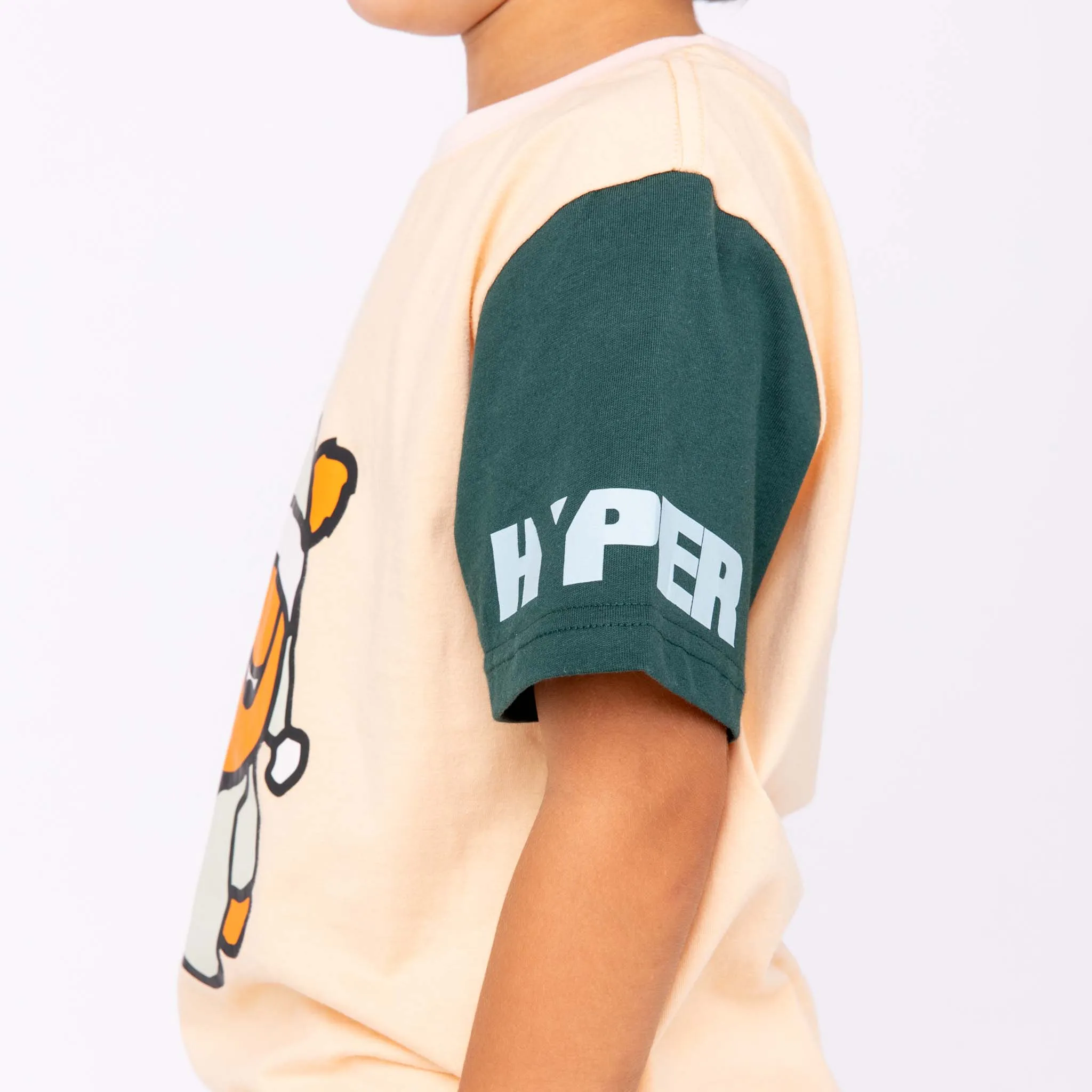 Sleepy Bear Color Block Tee