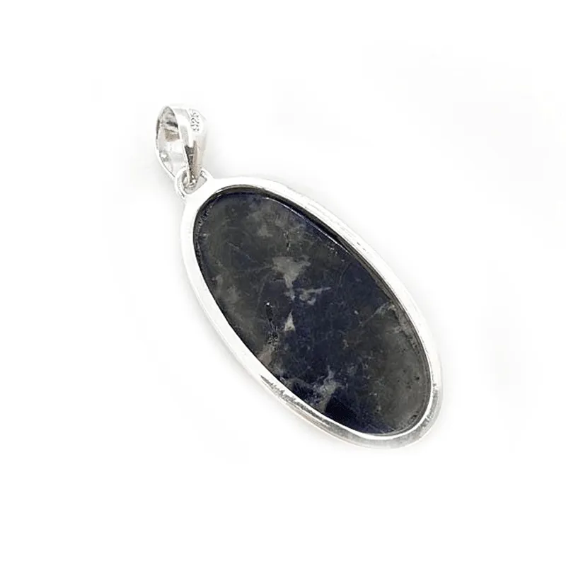 Sodalite Boho Oval Statement Pendant