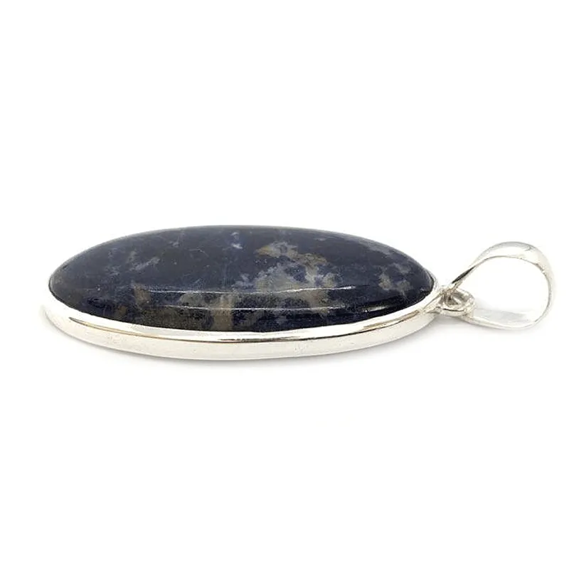 Sodalite Boho Oval Statement Pendant