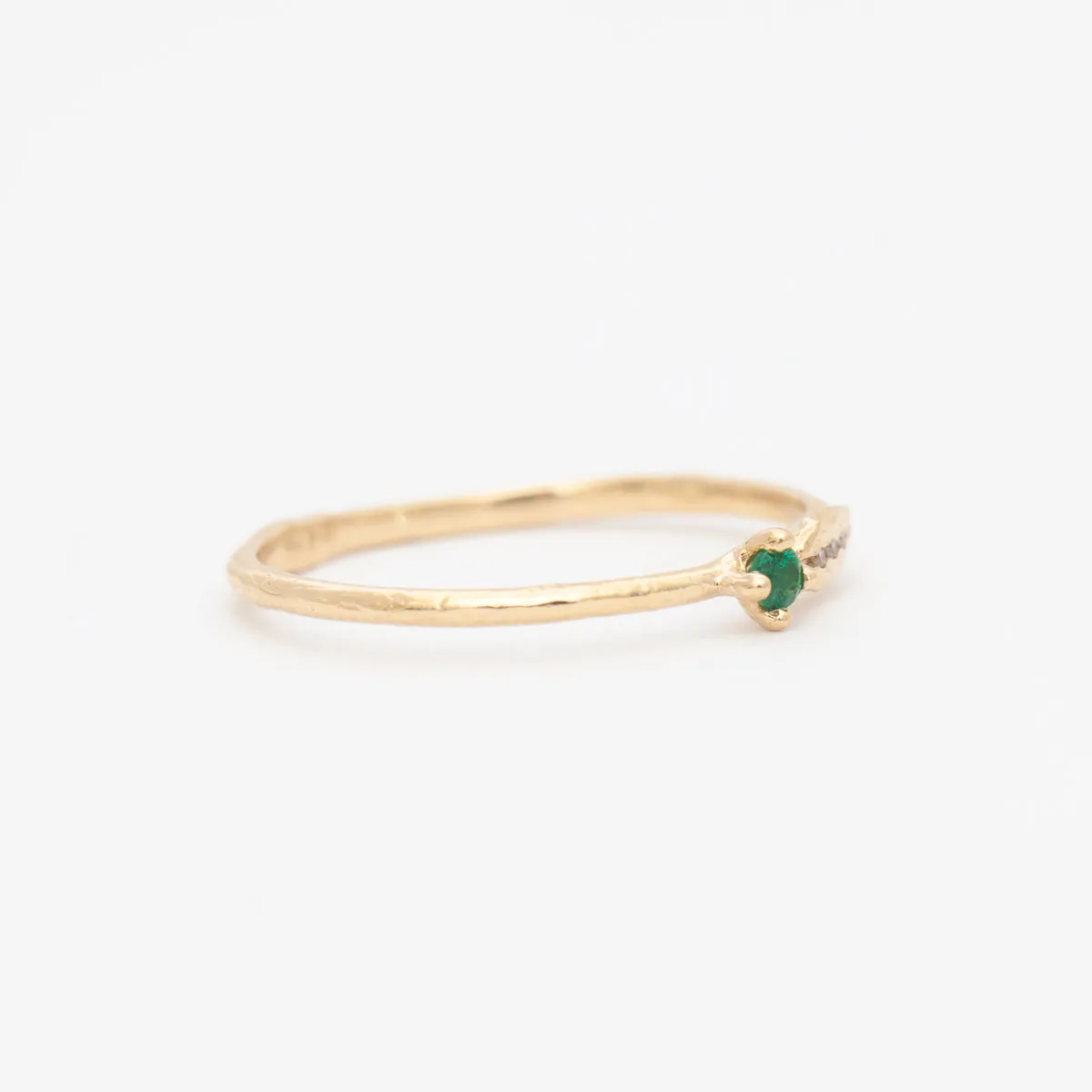 Sprout Emerald Ring