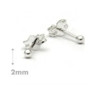 Sterling Silver Ball Post Earrings