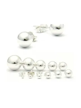 Sterling Silver Ball Post Earrings