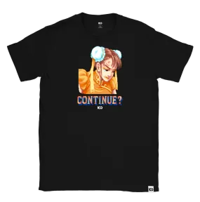 STREET FIGHTER 'Continue? Chun Li' t-shirt - Black