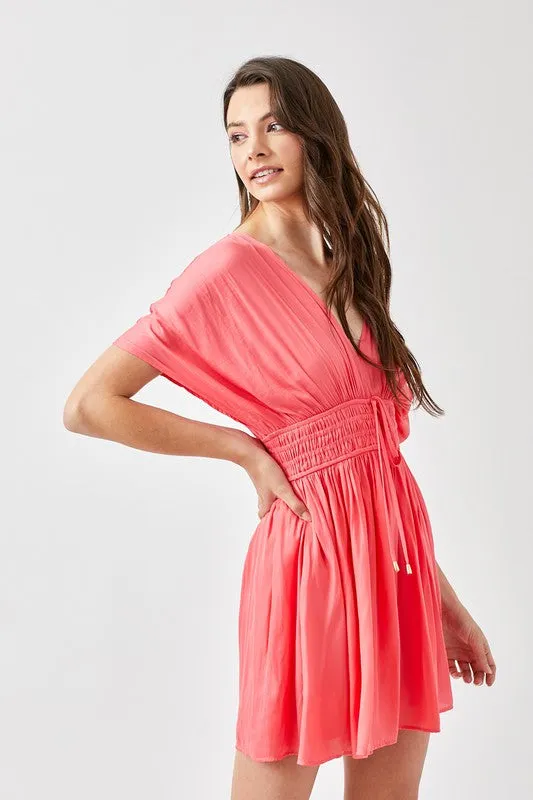 Sweet Love Smocked Waist With Tassel Strap Dress