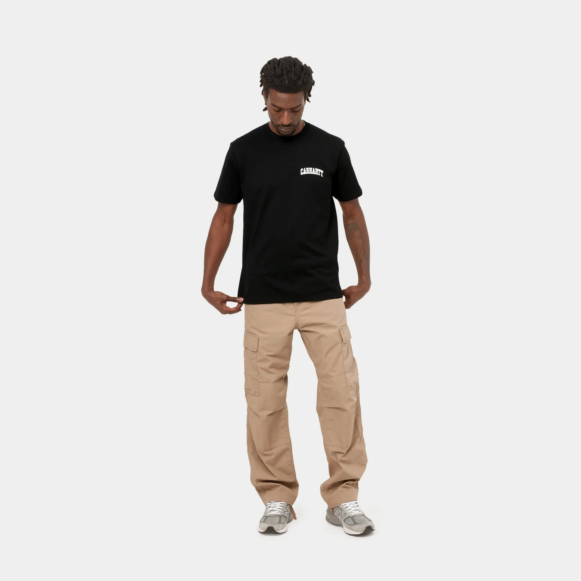 University Script T-Shirt | Black