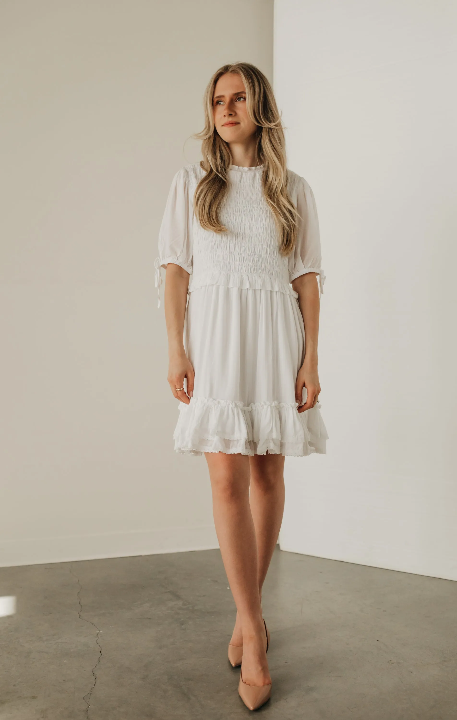 Vivian Dress in White